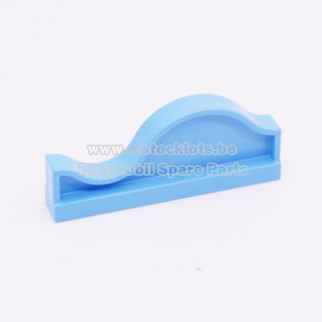 Playmobil 30226513 Scheidingswand Golvend - Edging Wall Wavy ,  groot uit kunststof in de kleur l.blauw. Geschikt vanaf 3+.