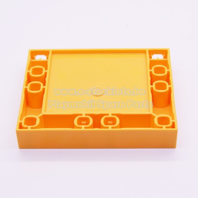 Playmobil 30226573 Vloer Vierkant - Floor Square ,  groot uit kunststof in de kleur oranje. Geschikt vanaf 3+.