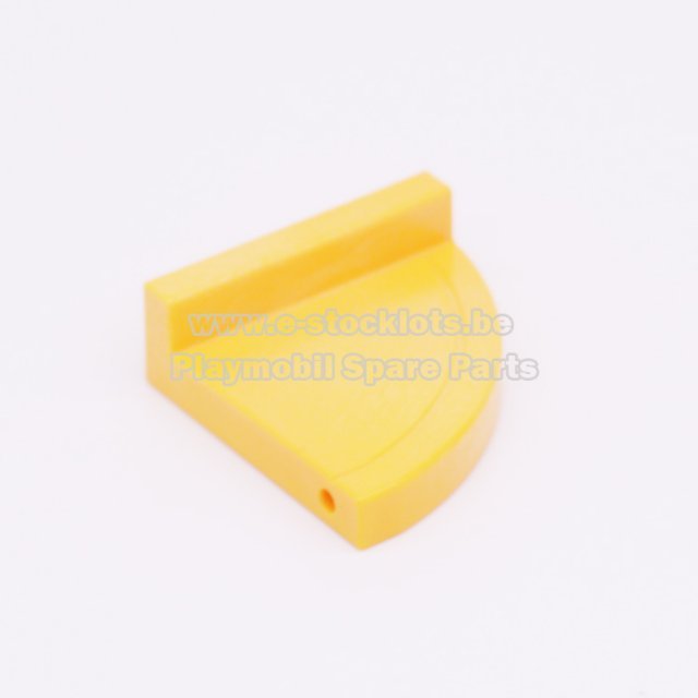 Playmobil 30226613 Stoep Hoek Gebogen - Sidewalk Corner Curved ,  groot uit kunststof in de kleur oranje. Geschikt vanaf 3+.