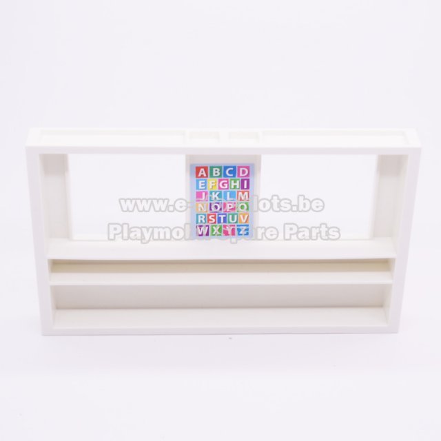 Playmobil 30226683 Muur 2 venster - Wall 2 Windows ,  groot uit kunststof in de kleur wit. Geschikt vanaf 3+.