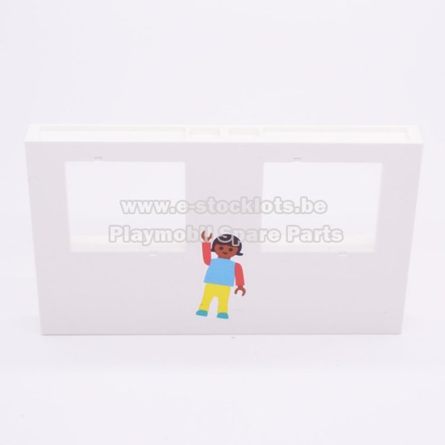 Playmobil 30226683 Muur 2 venster - Wall 2 Windows ,  groot uit kunststof in de kleur wit. Geschikt vanaf 3+.