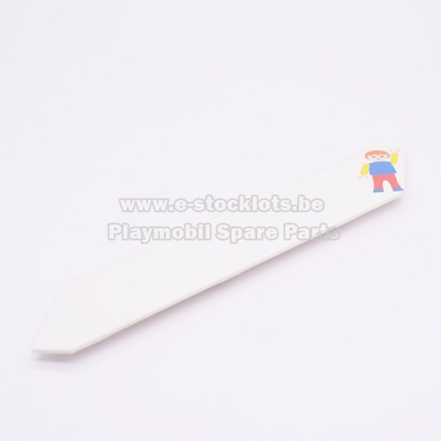 Playmobil 30226753 Trapleuning Dicht - Staircase Rail Solid ,  groot uit kunststof in de kleur wit. Geschikt vanaf 3+.