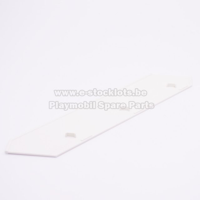 Playmobil 30226753 Trapleuning Dicht - Staircase Rail Solid ,  groot uit kunststof in de kleur wit. Geschikt vanaf 3+.