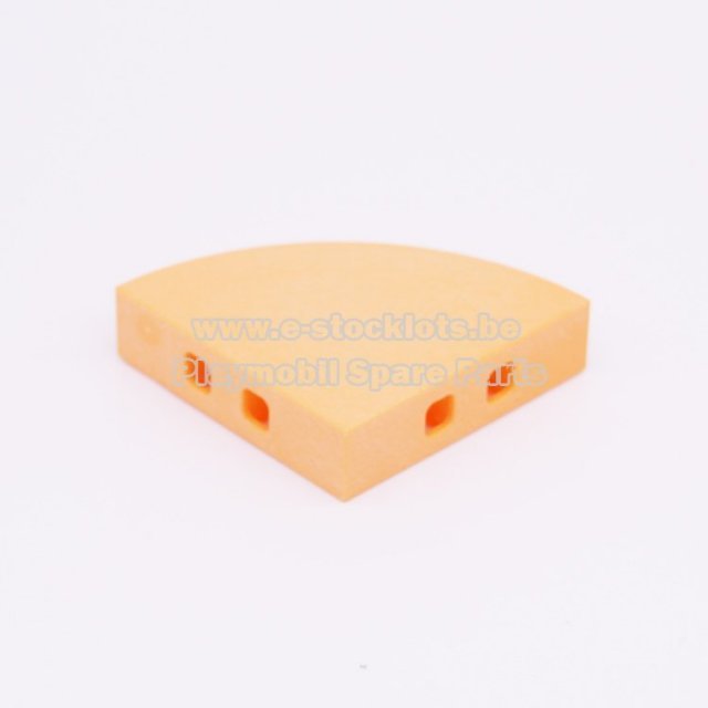 Playmobil 30226783 Opstap Gebogen - Step Curved ,  groot uit kunststof in de kleur oranje. Geschikt vanaf 3+.