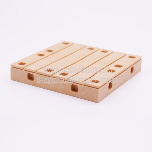Playmobil 30238710 Grondplaat Houtstructuur - 2x2 - Baseplate Wood ,  groot uit kunststof in de kleur l.bruin. Geschikt vanaf 3+.