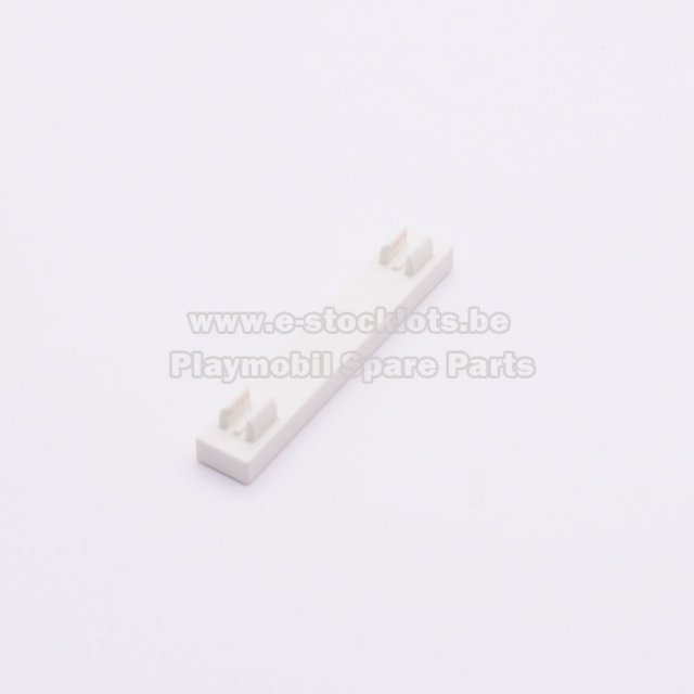 Playmobil 30240462 Muurbevestiging Hekwerk - Wall Clip Fence ,  groot uit kunststof in de kleur wit. Geschikt vanaf 3+.