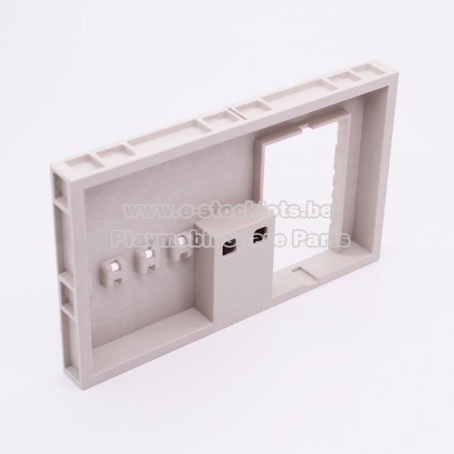 Playmobil 30240702 Muur Deuropening - Wall Hole Door ,  groot uit kunststof in de kleur grijs. Geschikt vanaf 3+.