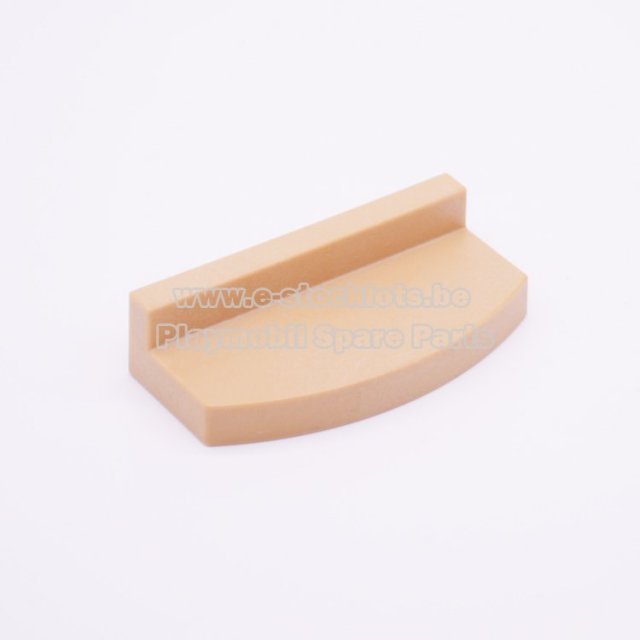 Playmobil 30240942 Stoep Gebogen - Step Rounded ,  groot uit kunststof in de kleur bruin. Geschikt vanaf 3+.