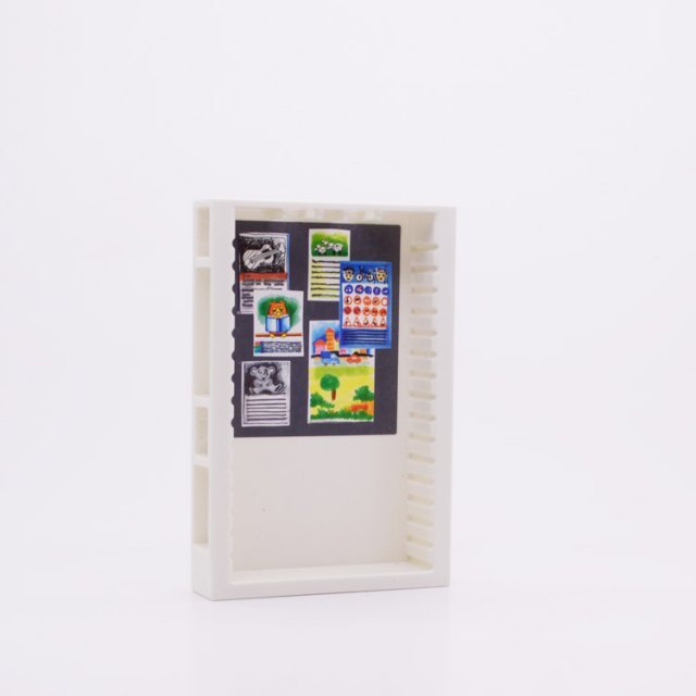 Playmobil 30252880 Muur Kort Inbouwkast - Wall Short Cabinet ,  groot uit kunststof in de kleur wit. Geschikt vanaf 3+.