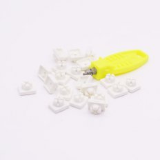 Playmobil 30261780 20x Wit System-X  Connector - White System-X plug 