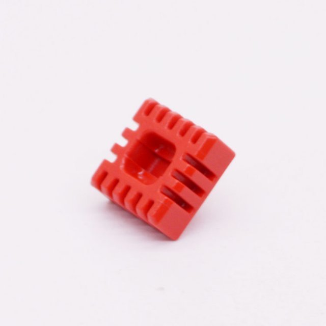 Playmobil 30273020 Bouwsteen Vierkant - 15x15x7 5 - Connector Square ,  groot uit kunststof in de kleur rood. Geschikt vanaf 3+.
