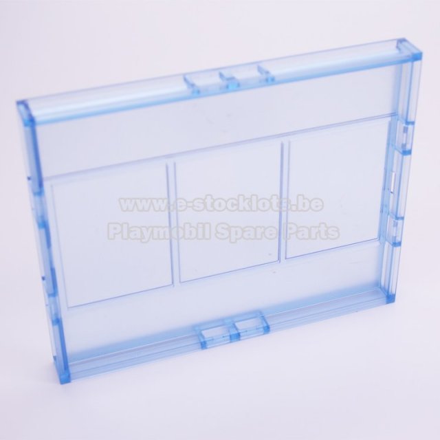 Playmobil 30286870 Glazen Muur - Glass Wall ,  groot uit kunststof in de kleur transp.. Geschikt vanaf 3+.