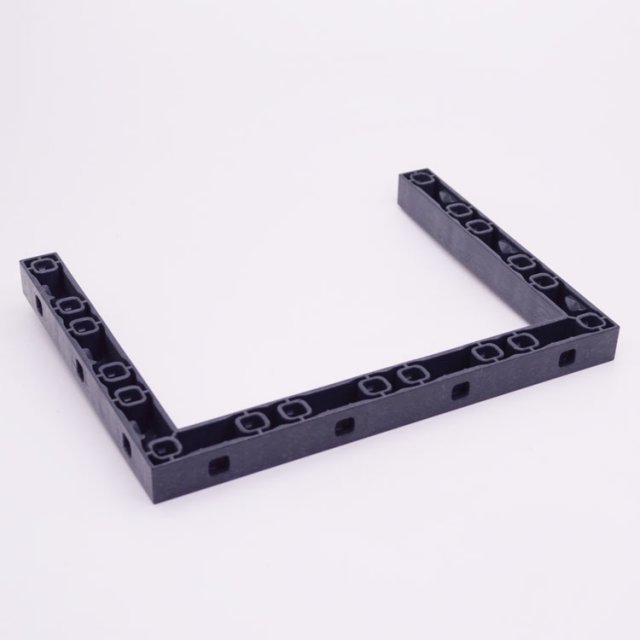Playmobil 30296350 Balk Verbinding U-Vorm - 180x135 - Beam Connector U-Shape ,  groot uit kunststof in de kleur d.blauw. Geschikt vanaf 3+.