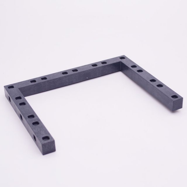 Playmobil 30296350 Balk Verbinding U-Vorm - 180x135 - Beam Connector U-Shape ,  groot uit kunststof in de kleur d.blauw. Geschikt vanaf 3+.