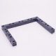Playmobil 30296350 Balk Verbinding U-Vorm - 180x135 - Beam Connector U-Shape ,  groot uit kunststof in de kleur d.blauw. Geschikt vanaf 3+.