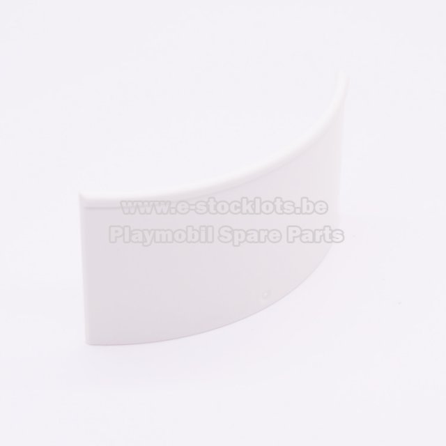 Playmobil 30513802 01 Trapleuning Gebogen - Staircase Rail Curved ,  groot uit kunststof in de kleur wit. Geschikt vanaf 3+.