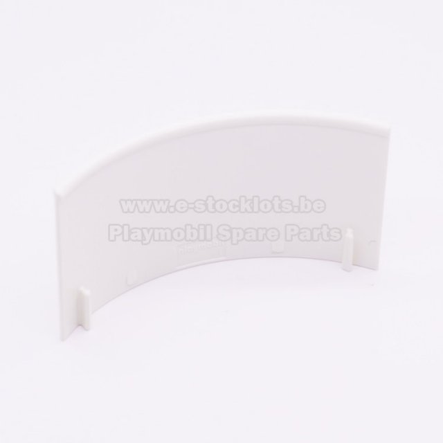 Playmobil 30513802 01 Trapleuning Gebogen - Staircase Rail Curved ,  groot uit kunststof in de kleur wit. Geschikt vanaf 3+.