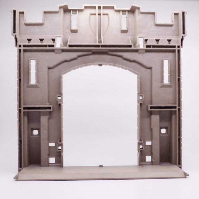 Playmobil 30218312 Kasteel Ingang - Castle Entrance ,  groot uit kunststof in de kleur grijs. Geschikt vanaf 3+.