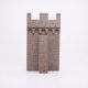 Playmobil 30218462 Kasteelmuur Kantelen - 90/160 - Castle Wall Crenellations ,  groot uit kunststof in de kleur grijs. Geschikt vanaf 3+.