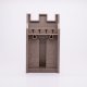Playmobil 30218462 Kasteelmuur Kantelen - 90/160 - Castle Wall Crenellations ,  groot uit kunststof in de kleur grijs. Geschikt vanaf 3+.
