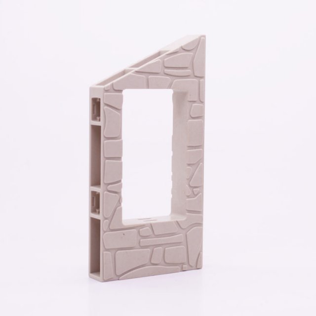 Playmobil 30219350 Muur Schuin m Venster - 60/120 - Wall Slanted w Window ,  groot uit kunststof in de kleur l.grijs. Geschikt vanaf 3+.