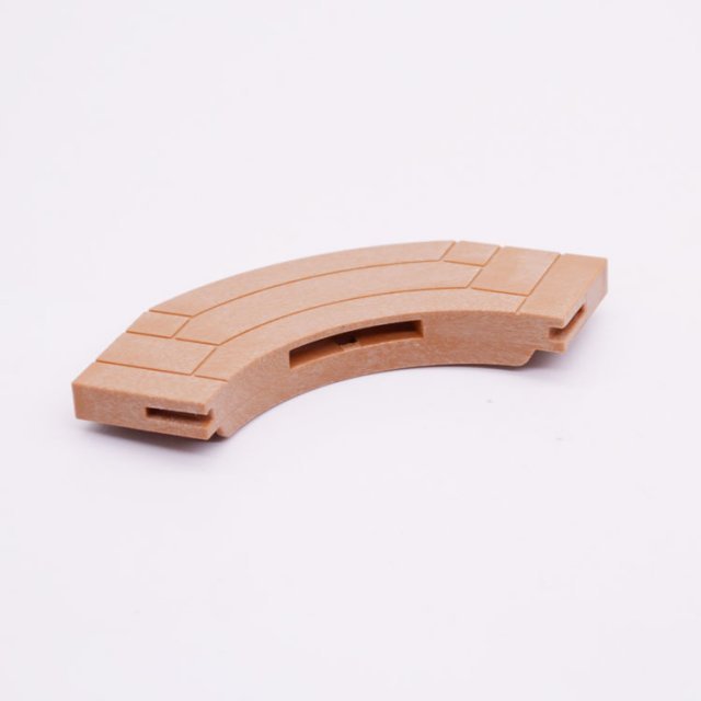 Playmobil 30227553 Weergang Platform Rond- 75x75 - Platform Castle Round ,  groot uit kunststof in de kleur l.bruin. Geschikt vanaf 3+.