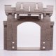 Playmobil 30227563 Kasteel Ingang  - Set 6001 - Castle Entrance ,  groot uit kunststof in de kleur grijs. Geschikt vanaf 3+.