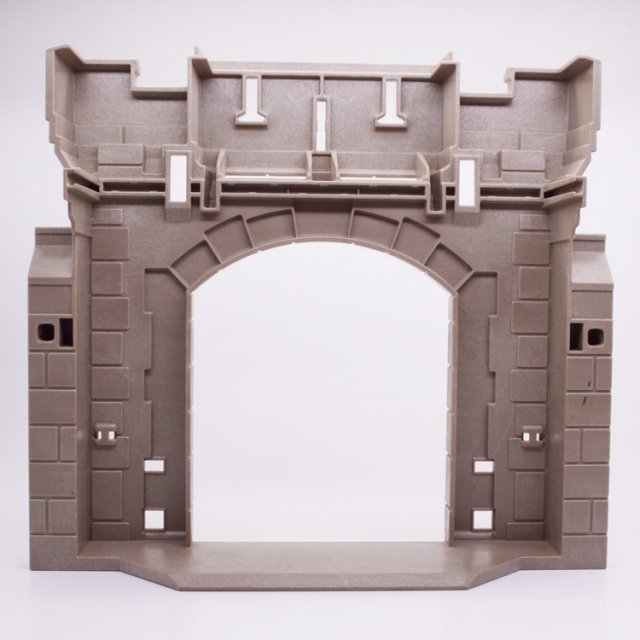 Playmobil 30227563 Kasteel Ingang  - Set 6001 - Castle Entrance ,  groot uit kunststof in de kleur grijs. Geschikt vanaf 3+.