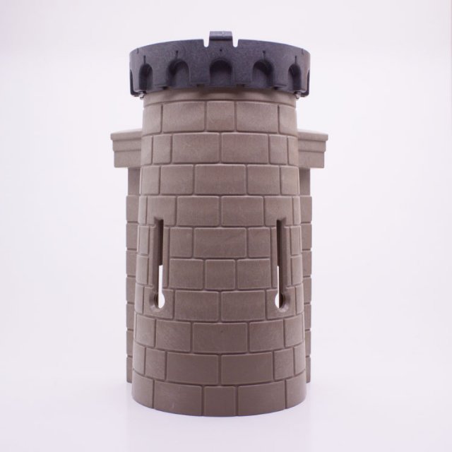 Playmobil 30227603 30227613 30802692 Kasteeltoren m Vloer - D90 - Castle Tower w Floor ,  groot uit kunststof in de kleur grijs. Geschikt vanaf 3+.