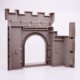 Playmobil 30227653 Kasteelmuur m Ingang - Castle Wall w Entrance ,  groot uit kunststof in de kleur grijs. Geschikt vanaf 3+.