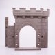 Playmobil 30227653 Kasteelmuur m Ingang - Castle Wall w Entrance ,  groot uit kunststof in de kleur grijs. Geschikt vanaf 3+.