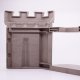 Playmobil 30227663 Muur Kasteeltoren Ingang - Castle Tower Entrance Wall ,  groot uit kunststof in de kleur grijs. Geschikt vanaf 3+.