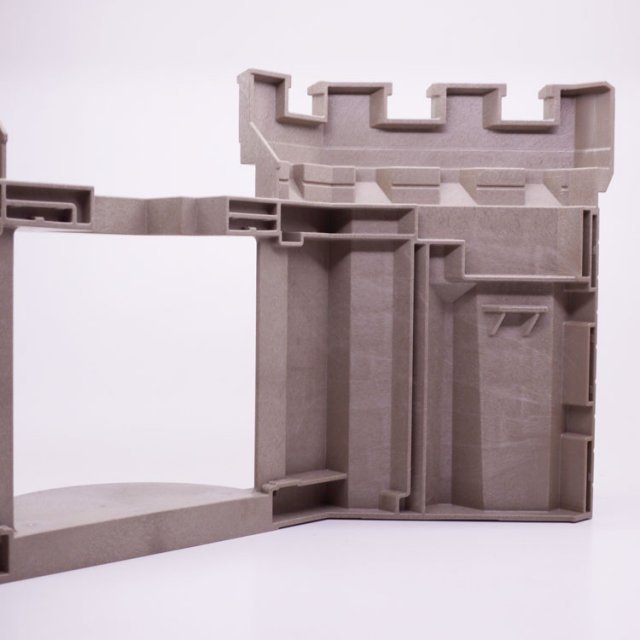 Playmobil 30227663 Muur Kasteeltoren Ingang - Castle Tower Entrance Wall ,  groot uit kunststof in de kleur grijs. Geschikt vanaf 3+.