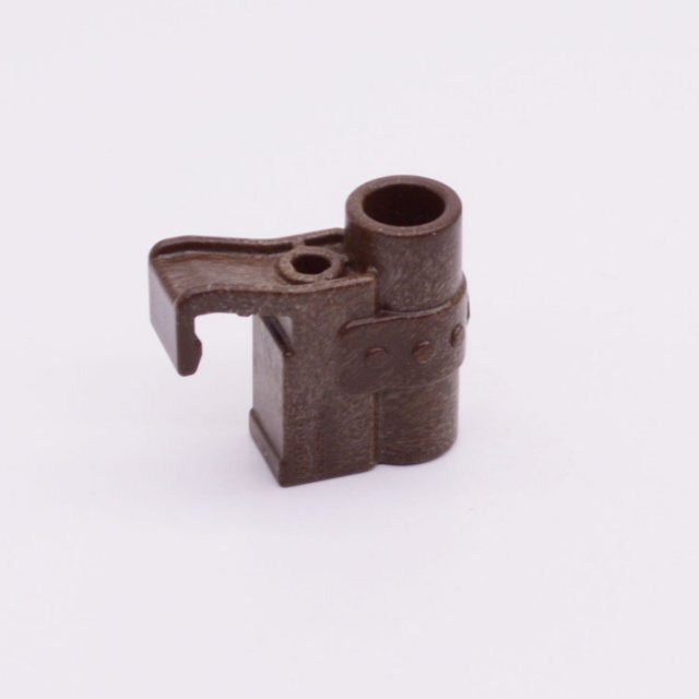 Playmobil 30245483 Houder Zwenkarm Kasteel - Holder Hook Swivel Arm Castle ,  groot uit kunststof in de kleur bruin. Geschikt vanaf 3+.