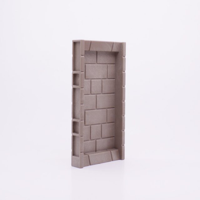 Playmobil 30247740 Kasteelmuur - 60/120 - Castle Wall ,  groot uit kunststof in de kleur grijs. Geschikt vanaf 3+.
