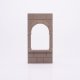 Playmobil 30247750 Kasteelmuur Raamopening - 60/120 II - Castle Wall Window ,  groot uit kunststof in de kleur grijs. Geschikt vanaf 3+.
