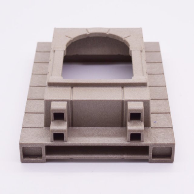 Playmobil 30247760 Kasteelmuur Venster Uitsprong - 90/120 - Castle Wall Window Oriel ,  groot uit kunststof in de kleur grijs. Geschikt vanaf 3+.