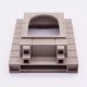 Playmobil 30247760 Kasteelmuur Venster Uitsprong - 90/120 - Castle Wall Window Oriel ,  groot uit kunststof in de kleur grijs. Geschikt vanaf 3+.