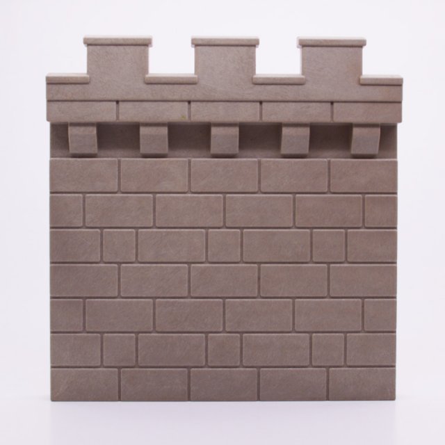 Playmobil 30247790 Kasteelmuur - 150/157 II - Castle Wall ,  groot uit kunststof in de kleur grijs. Geschikt vanaf 3+.