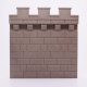 Playmobil 30247790 Kasteelmuur - 150/157 II - Castle Wall ,  groot uit kunststof in de kleur grijs. Geschikt vanaf 3+.