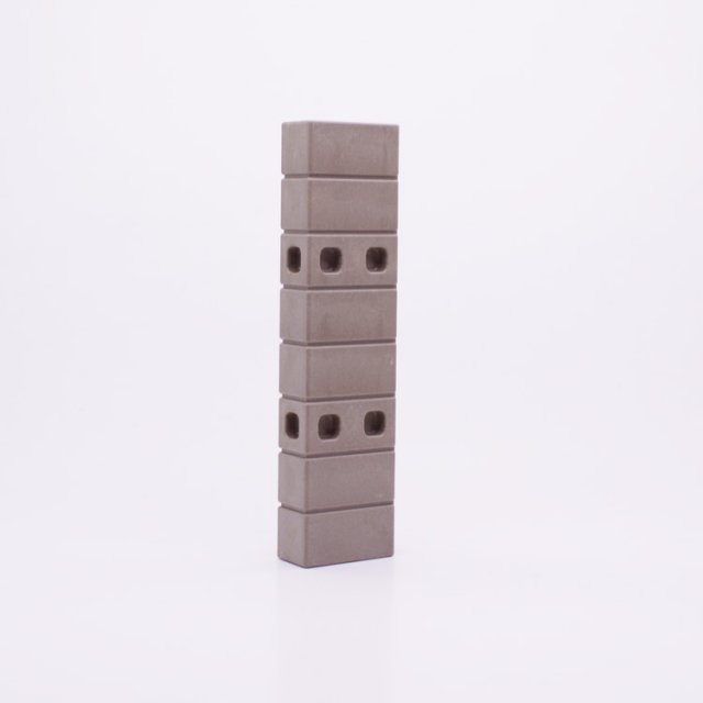 Playmobil 30247840 Kasteelmuur Verbinding - 30/120 - Castle Wall Connector ,  groot uit kunststof in de kleur grijs. Geschikt vanaf 3+.