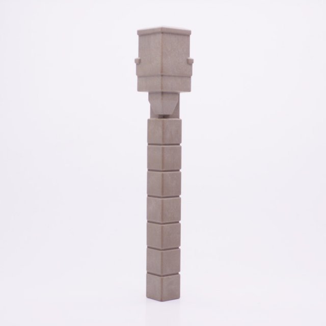 Playmobil 30247950 Kasteelmuur Hoekverbinding - Castle Wall Corner Connector ,  groot uit kunststof in de kleur grijs. Geschikt vanaf 3+.
