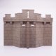 Playmobil 30248120 Kasteelmuur Uitsprong - 240/175 - Castle Wall Oriel ,  groot uit kunststof in de kleur grijs. Geschikt vanaf 3+.