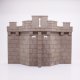 Playmobil 30248120 01 Kasteelmuur Uitsprong Gat - 240/175 - Castle Wall Oriel Hole ,  groot uit kunststof in de kleur grijs. Geschikt vanaf 3+.