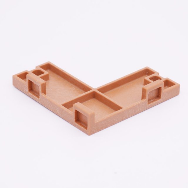 Playmobil 30248200 Weergang Platform Hoekstuk - 75/75 - Platform Corner Piece ,  groot uit kunststof in de kleur l.bruin. Geschikt vanaf 3+.