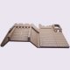 Playmobil 30452800 Achtergevel Gebouw Kasteel - 3268 - Back Wall Castle Building ,  groot uit kunststof in de kleur grijs. Geschikt vanaf 3+.