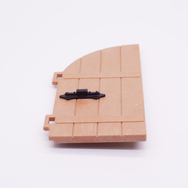 Playmobil 30512820 Deur Links Handvat Kasteel - Door Left Latch Castle ,  groot uit kunststof in de kleur l.bruin. Geschikt vanaf 3+.
