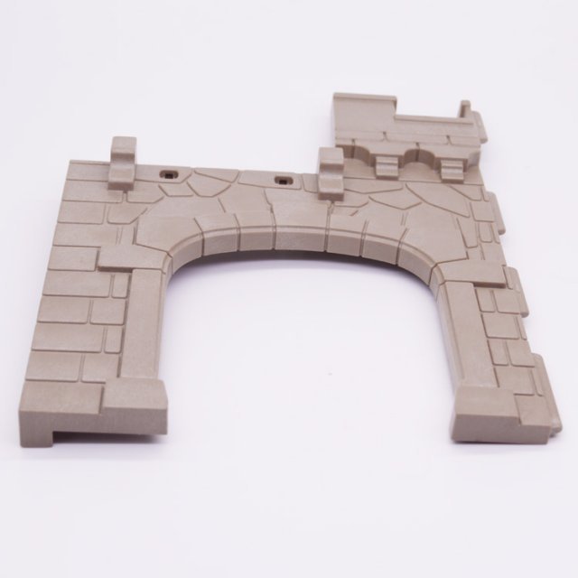 Playmobil 30513922 02 Kasteelmuur Poort Opening - Castle Wall Door Opening ,  groot uit kunststof in de kleur grijs. Geschikt vanaf 3+.