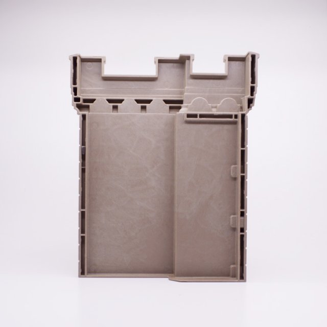 Playmobil 30513922 03 Kasteelmuur Achterwand - Castle Wall Back ,  groot uit kunststof in de kleur grijs. Geschikt vanaf 3+.