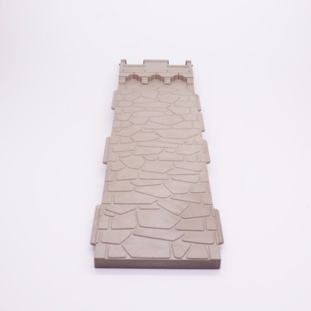Playmobil 30513952 01 Kasteelmuur Toren - Castle Wall Tower ,  groot uit kunststof in de kleur grijs. Geschikt vanaf 3+.